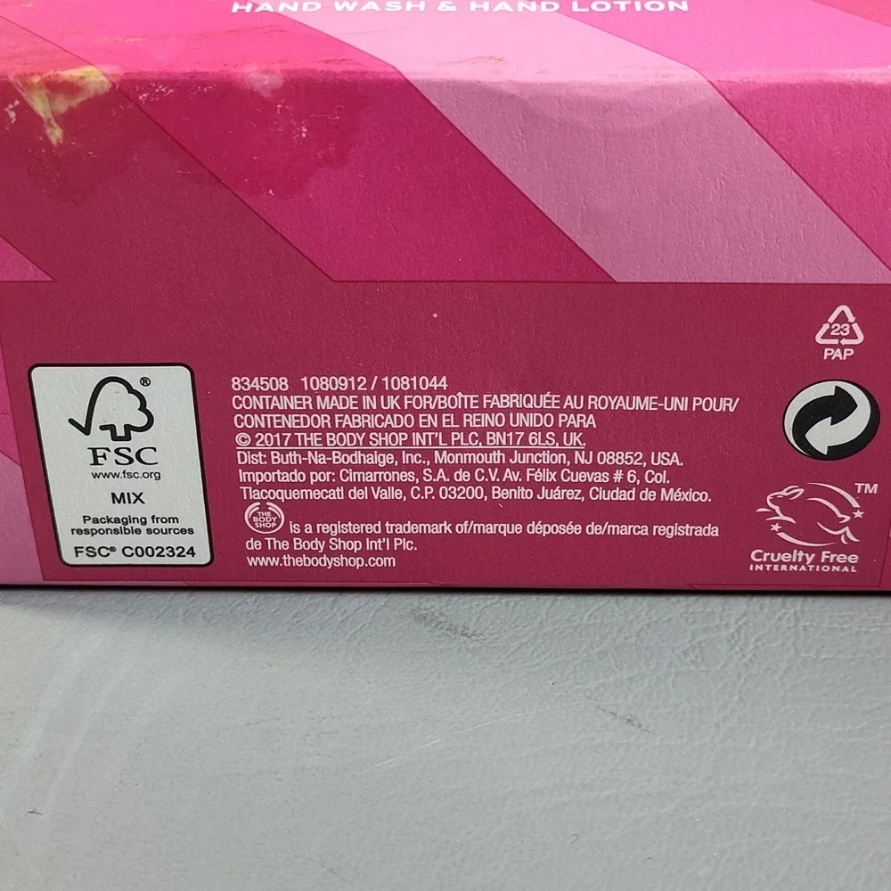 The Body Shop British Rose Hand Wash & Hand‎ Lotion Special Edition Gift Set